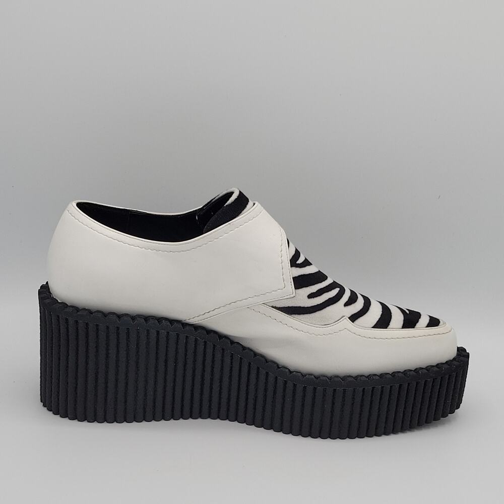 Stella McCartney White Zebra Print Mules Platform Size 37 - Picture 15 of 15